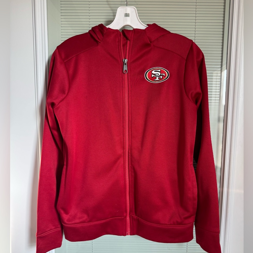 Youth San Francisco 49ers Red Zip-Up Jacket